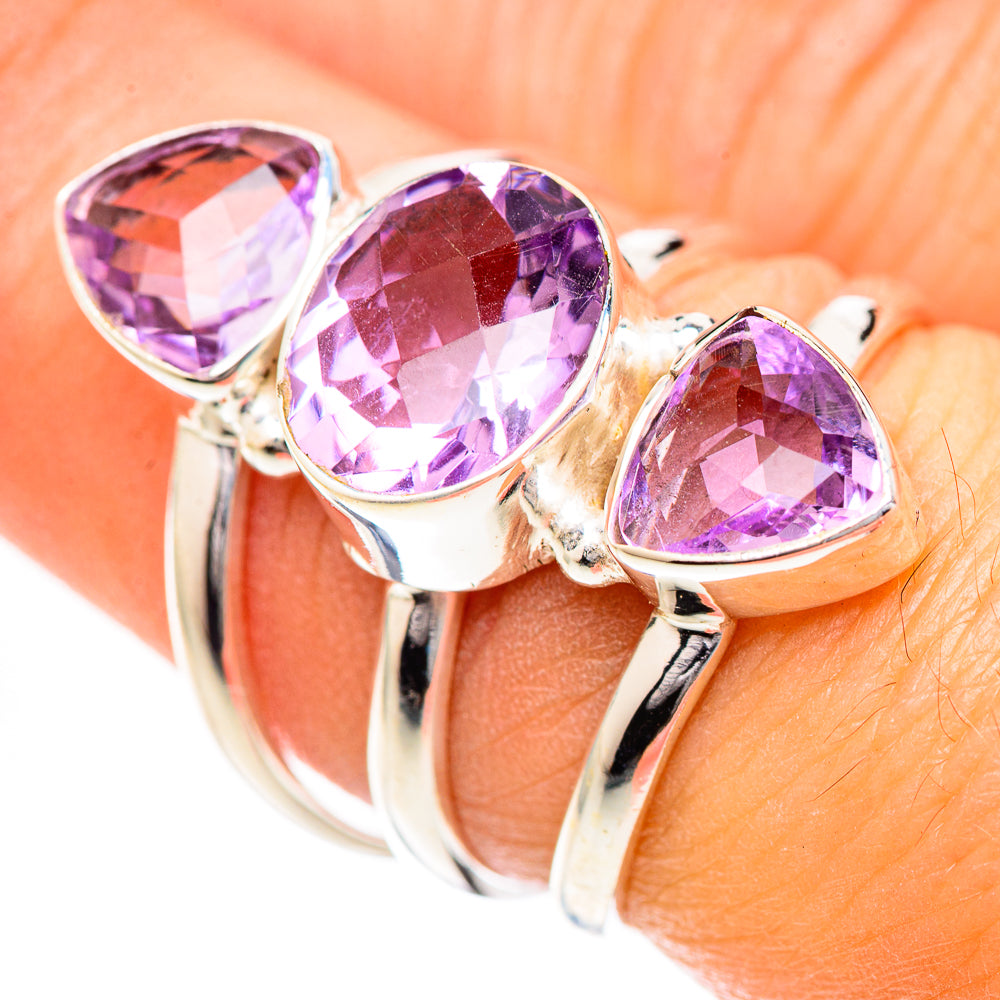 Amethyst Rings handcrafted by Anasilvercos - RING124908