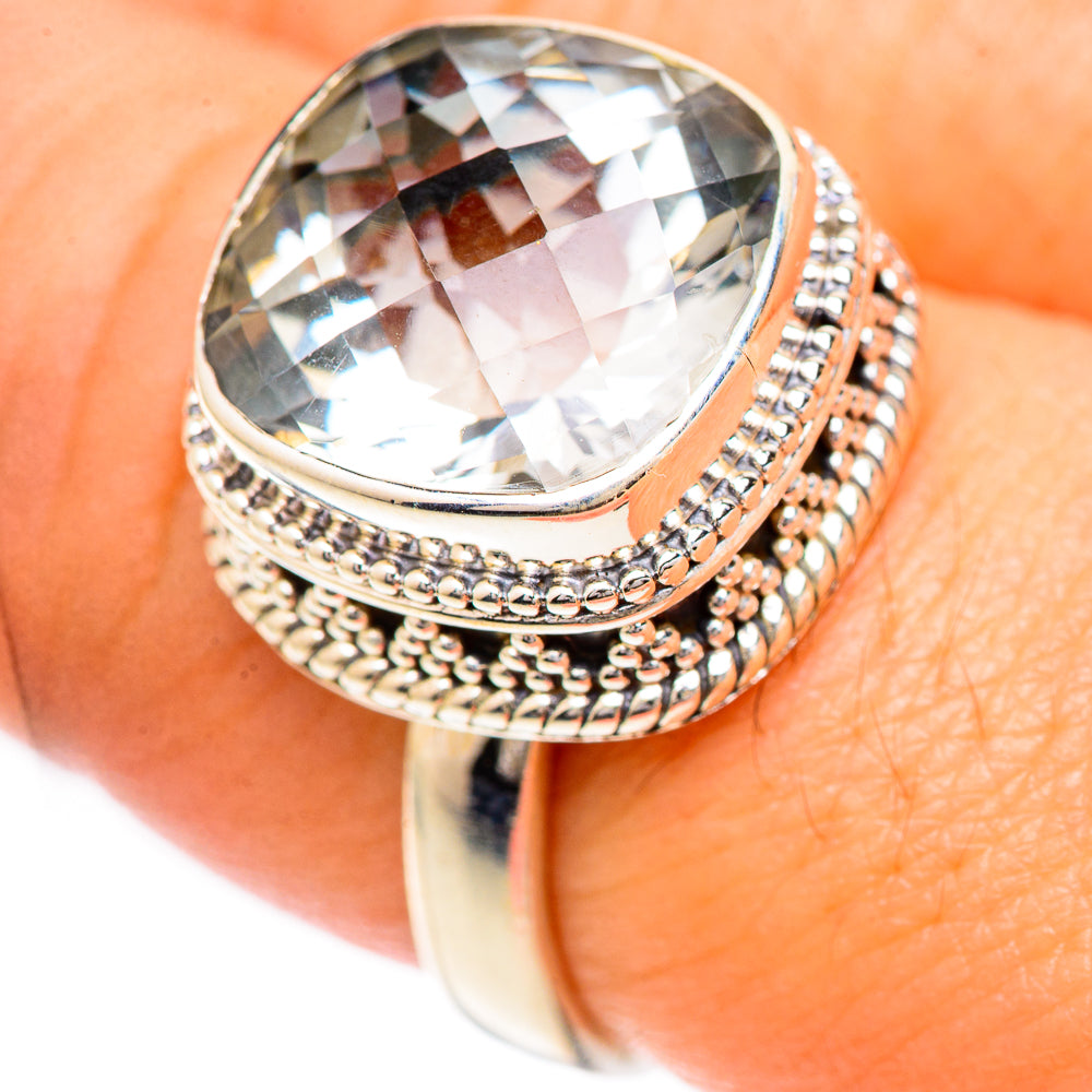 White Quartz Rings handcrafted by Anasilvercos - RING124911