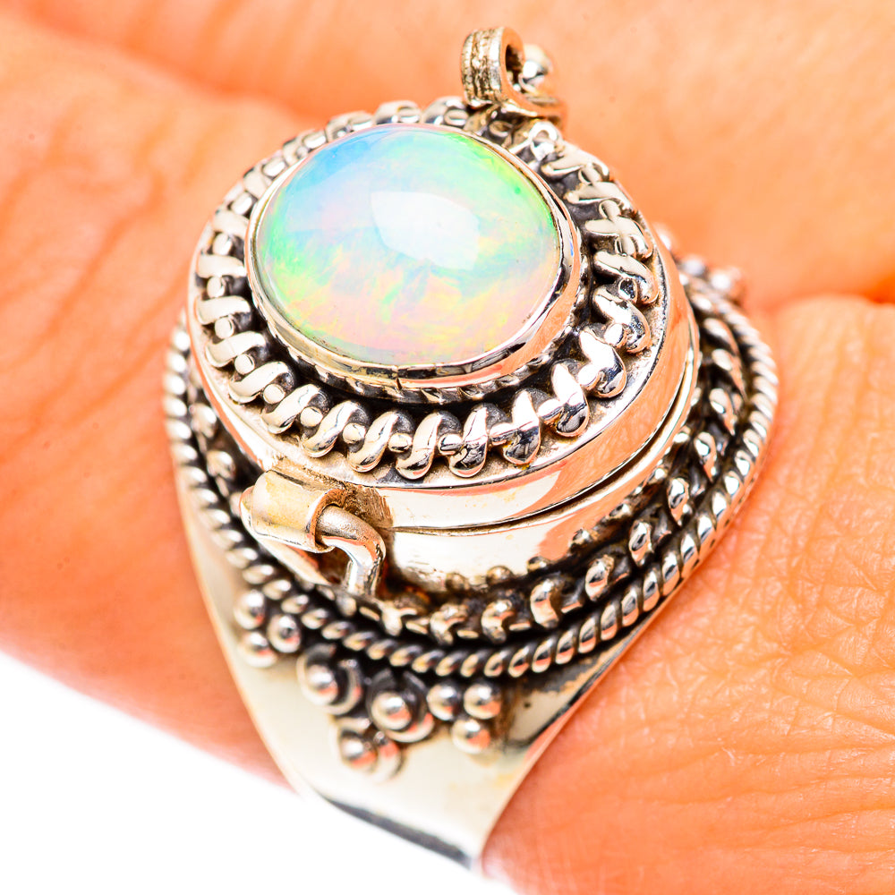 Ethiopian Opal Rings handcrafted by Anasilvercos - RING124915