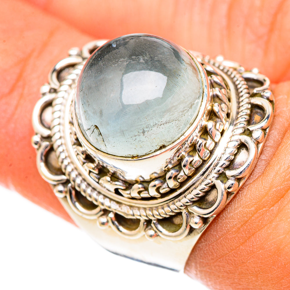 Aquamarine Rings handcrafted by Anasilvercos - RING124919