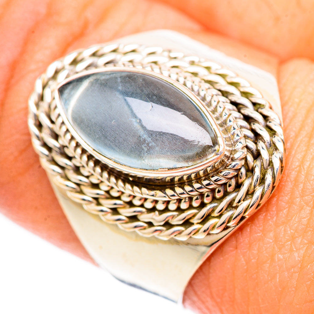 Aquamarine Rings handcrafted by Anasilvercos - RING124922