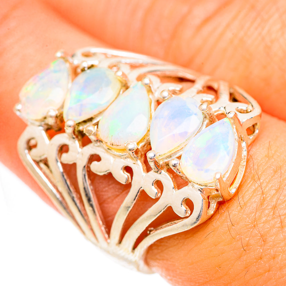 Ethiopian Opal Rings handcrafted by Anasilvercos - RING124937