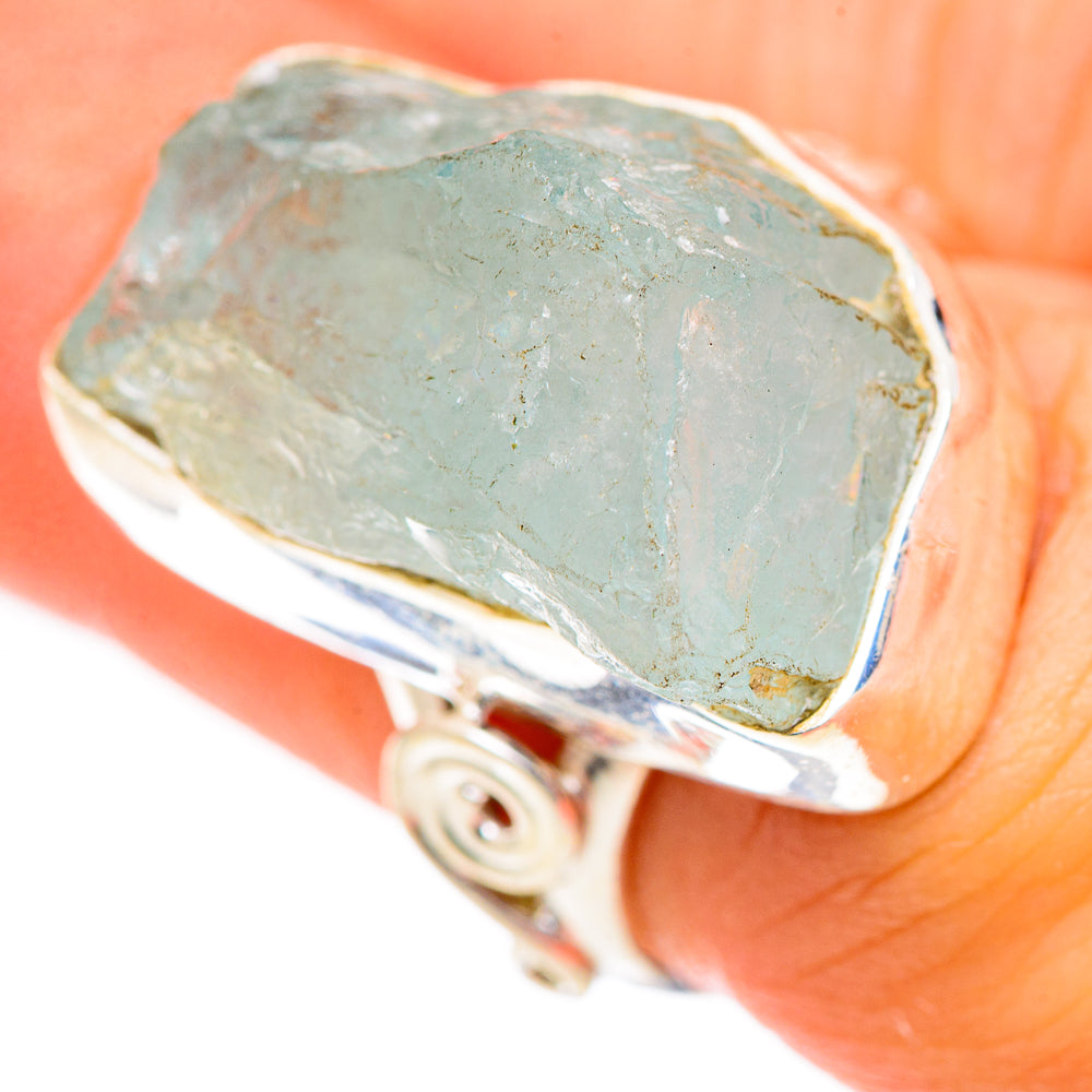 Aquamarine Rings handcrafted by Anasilvercos - RING124944