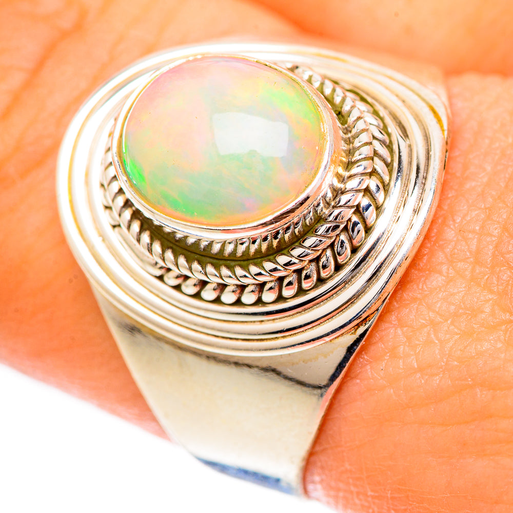 Ethiopian Opal Rings handcrafted by Anasilvercos - RING124955