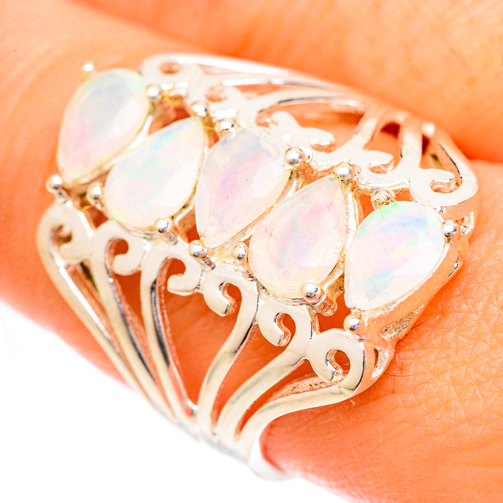 Ethiopian Opal Rings handcrafted by Anasilvercos - RING124956