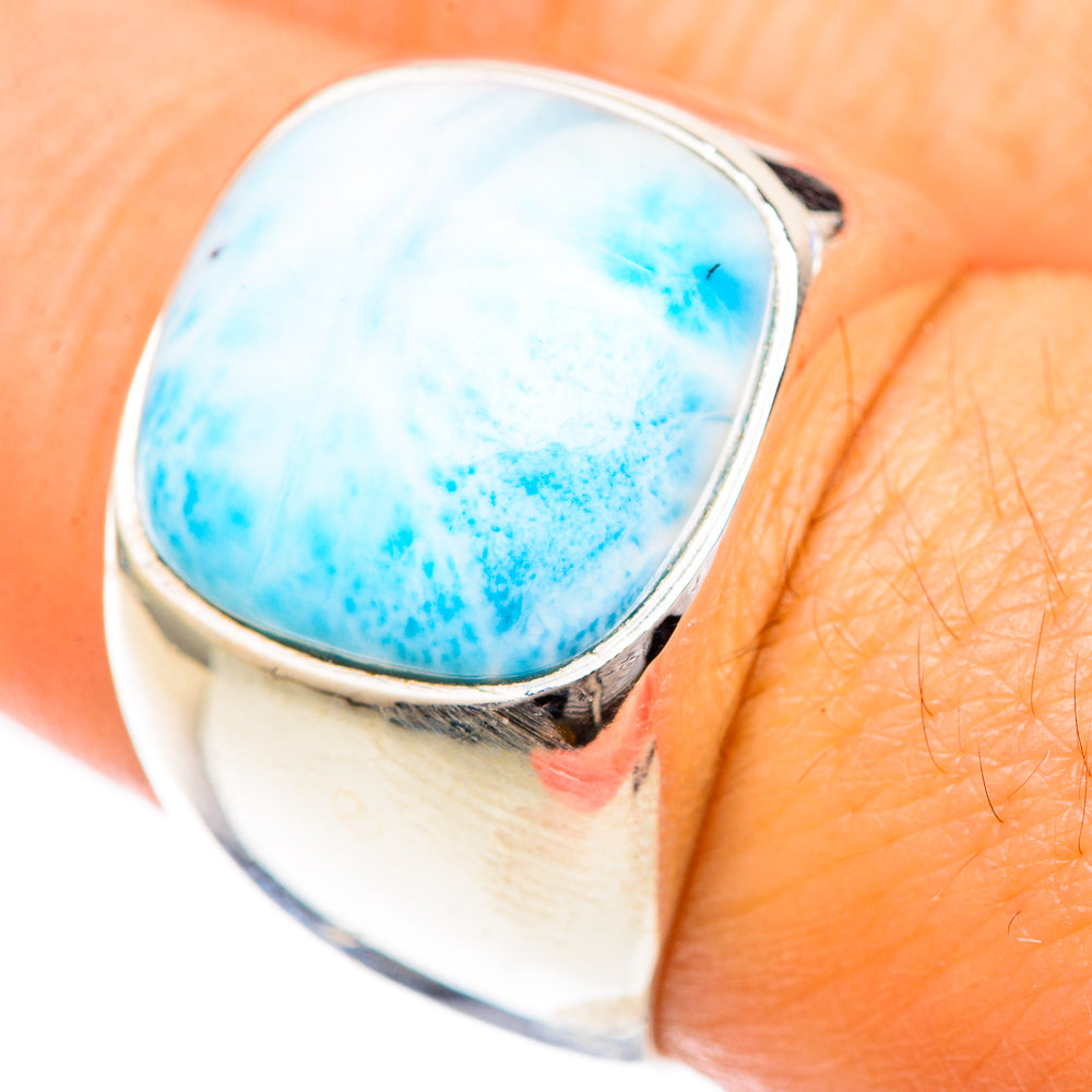 Larimar Rings handcrafted by Anasilvercos - RING124959