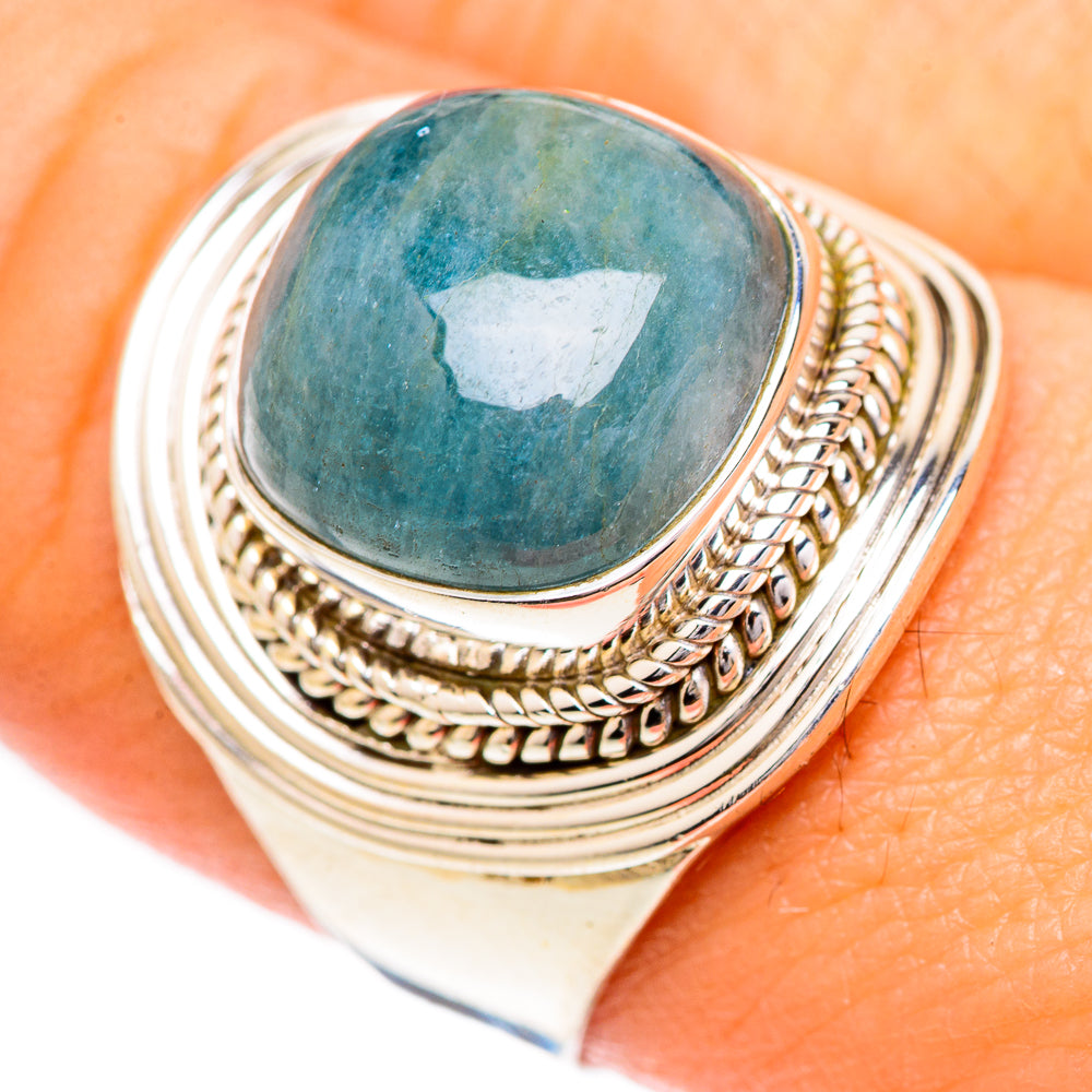 Aquamarine Rings handcrafted by Anasilvercos - RING124961