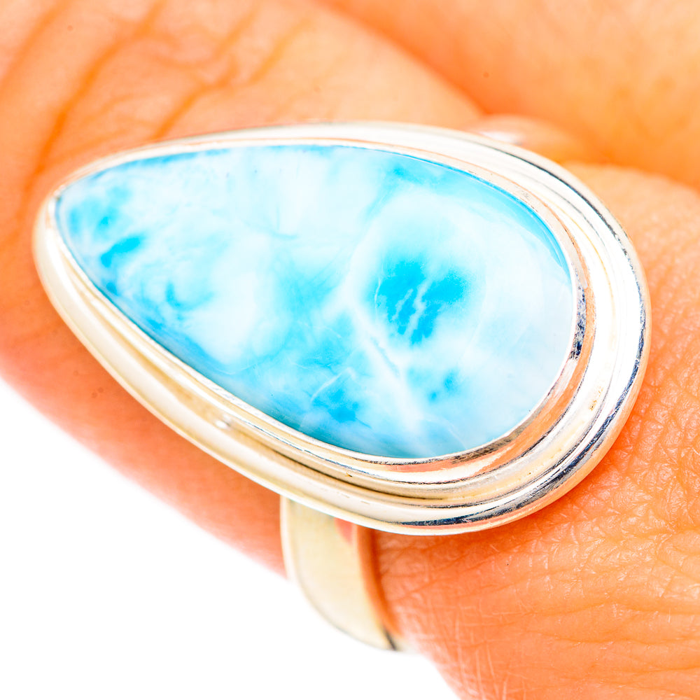 Larimar Rings handcrafted by Anasilvercos - RING124962