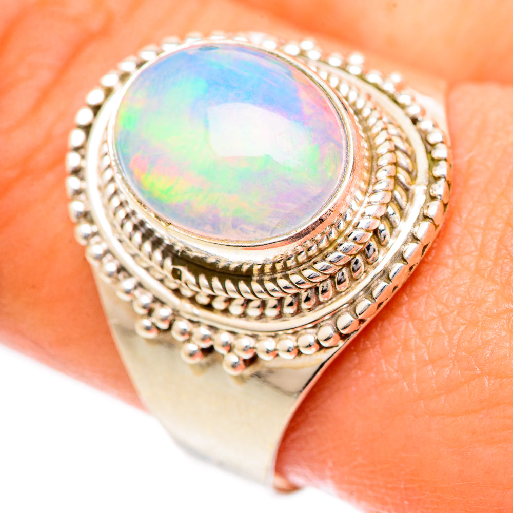 Ethiopian Opal Rings handcrafted by Anasilvercos - RING124986