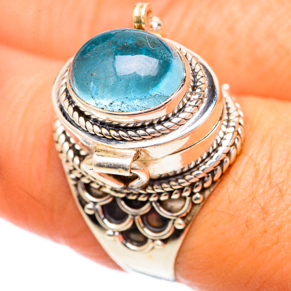 Aquamarine Rings handcrafted by Anasilvercos - RING124987
