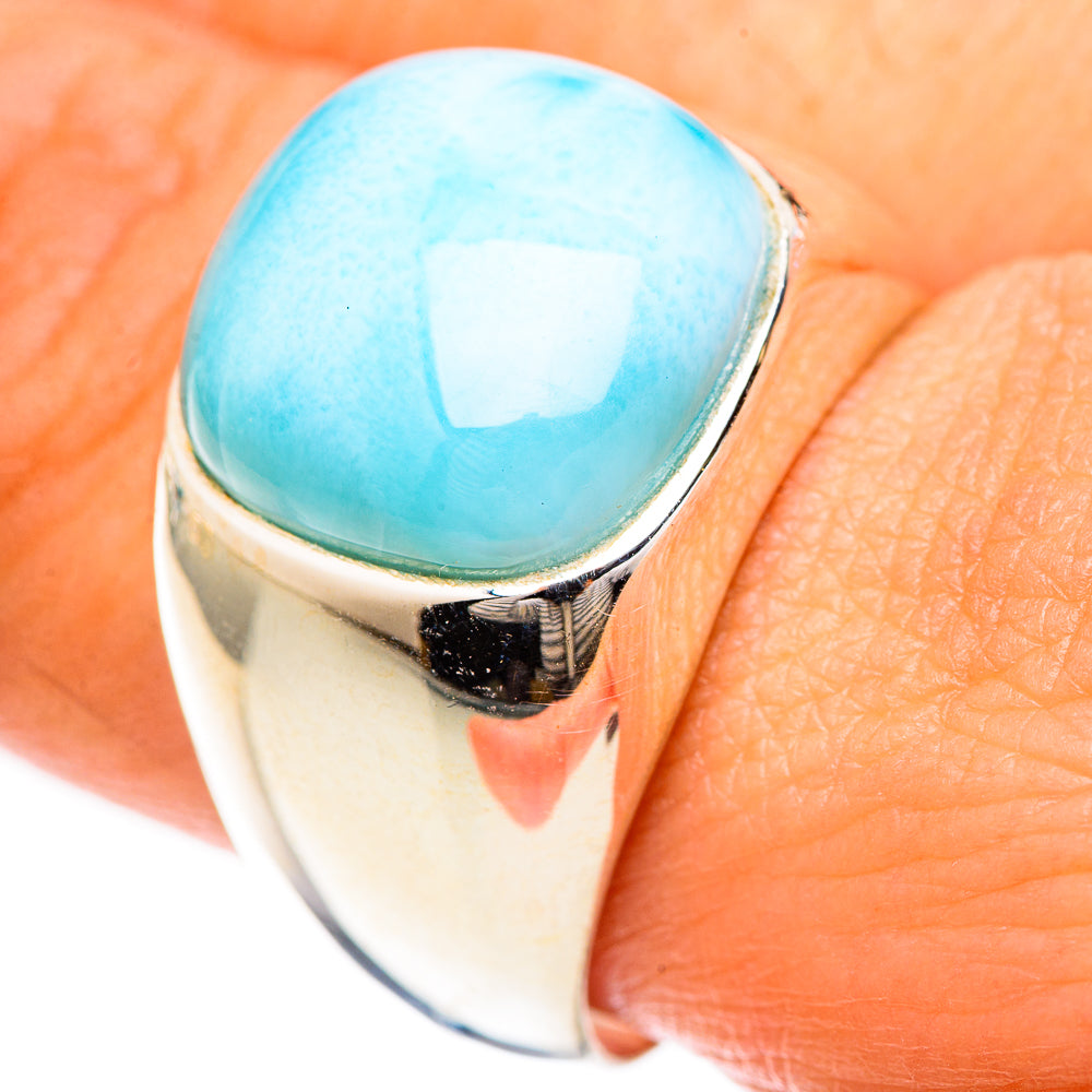 Larimar Rings handcrafted by Anasilvercos - RING124988