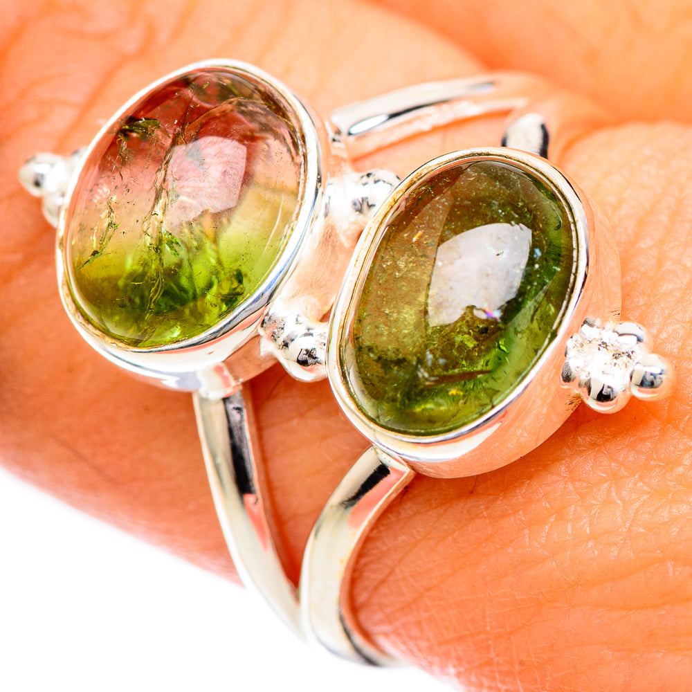Watermelon Tourmaline Rings handcrafted by Anasilvercos - RING124995