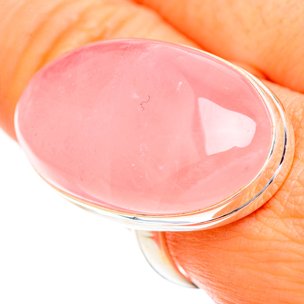 Rose Quartz Rings handcrafted by Anasilvercos - RING124999