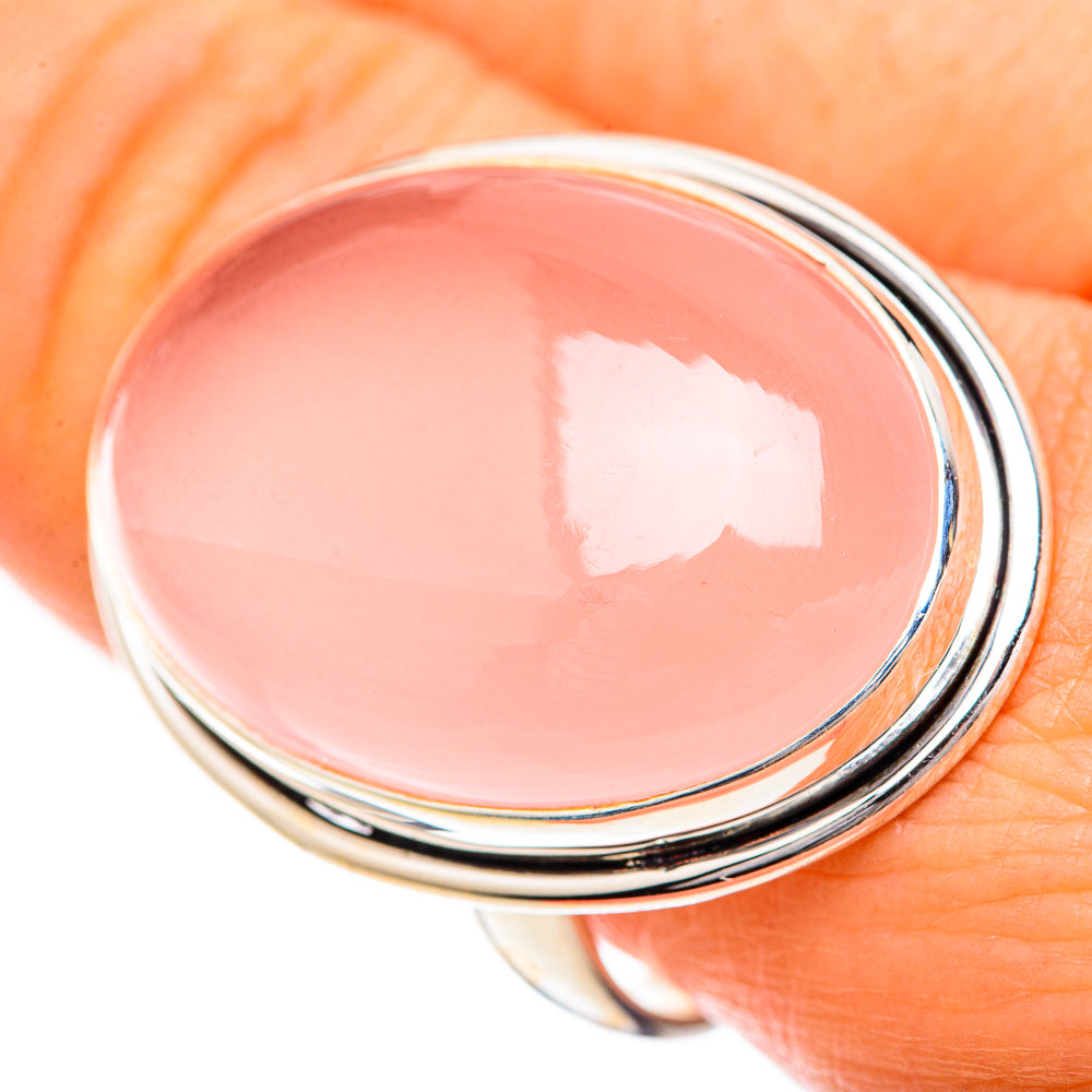 Rose Quartz Rings handcrafted by Anasilvercos - RING125000