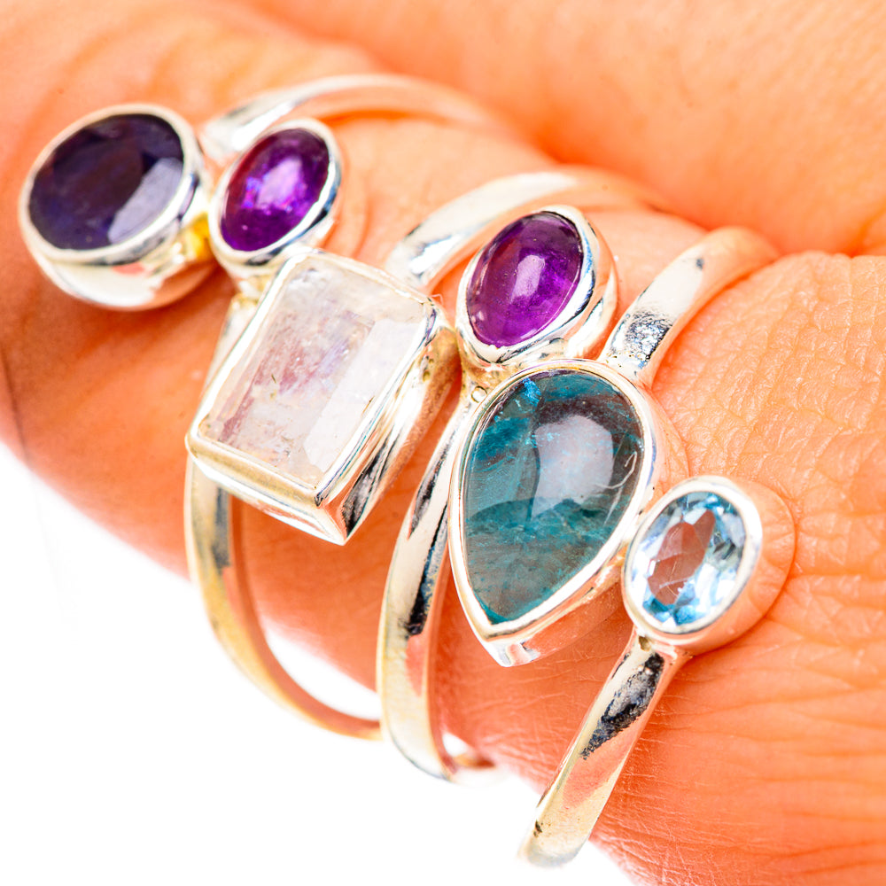 Rainbow Moonstone Rings handcrafted by Anasilvercos - RING125008