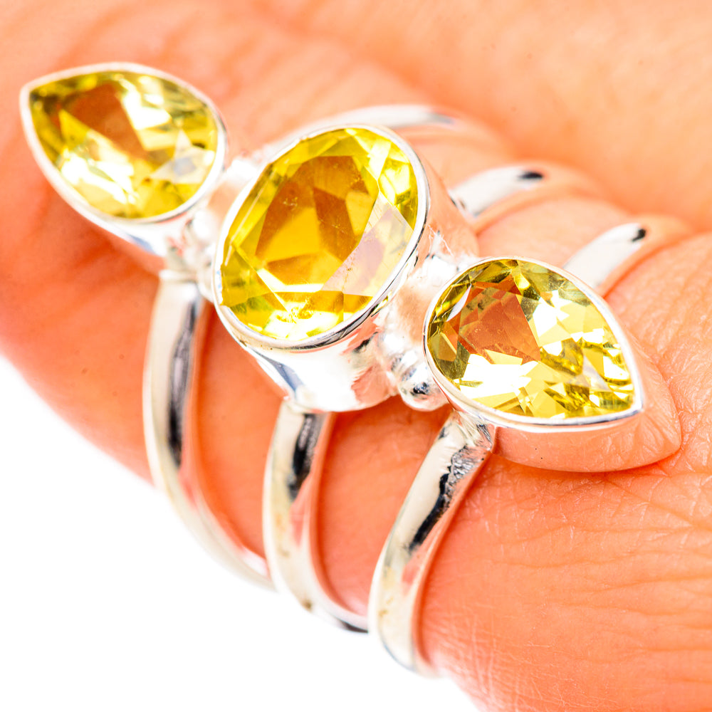 Citrine Rings handcrafted by Anasilvercos - RING125010