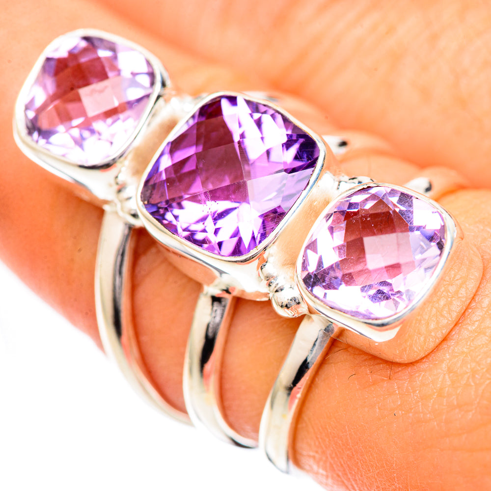Amethyst Rings handcrafted by Anasilvercos - RING125032