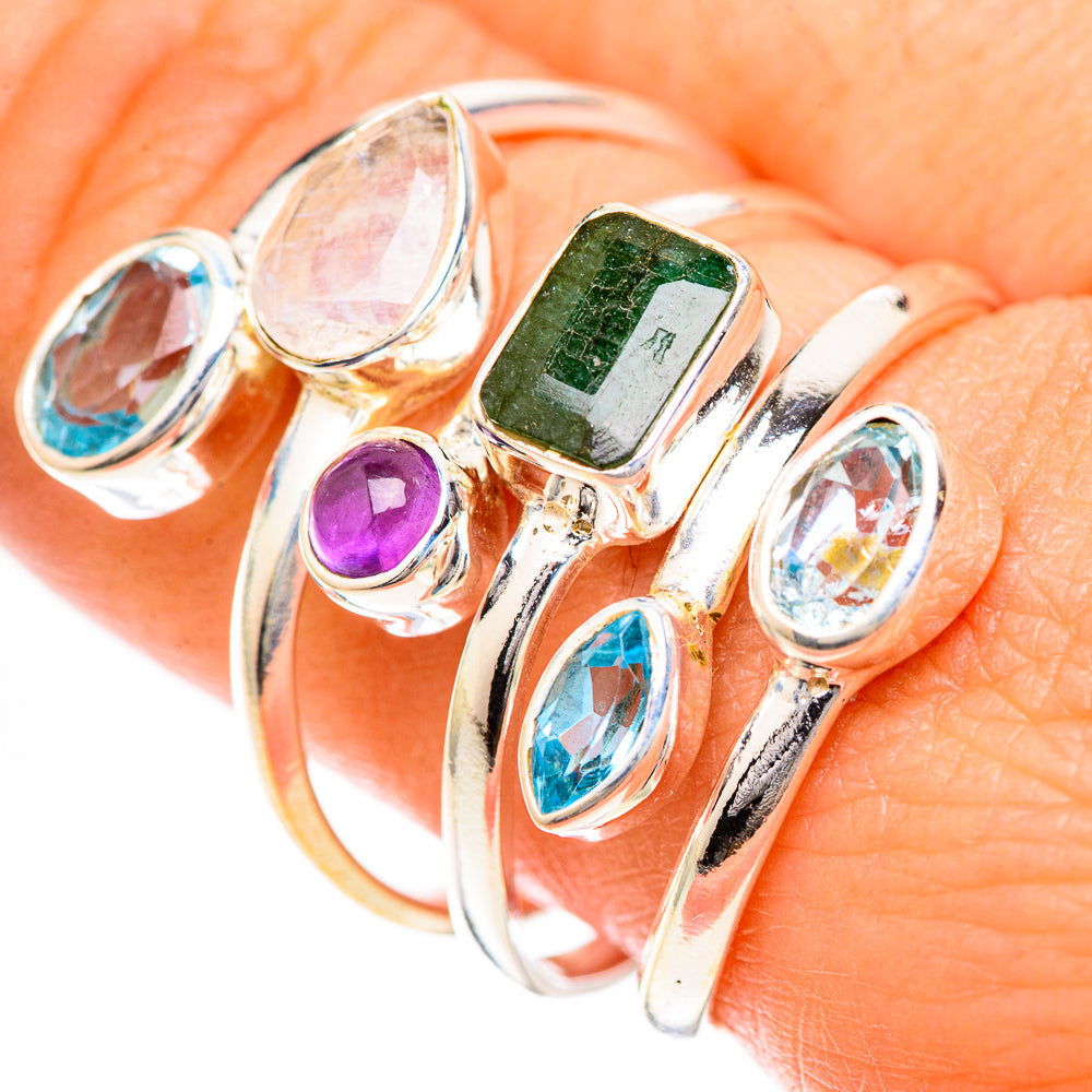 Emerald Rings handcrafted by Anasilvercos - RING125037