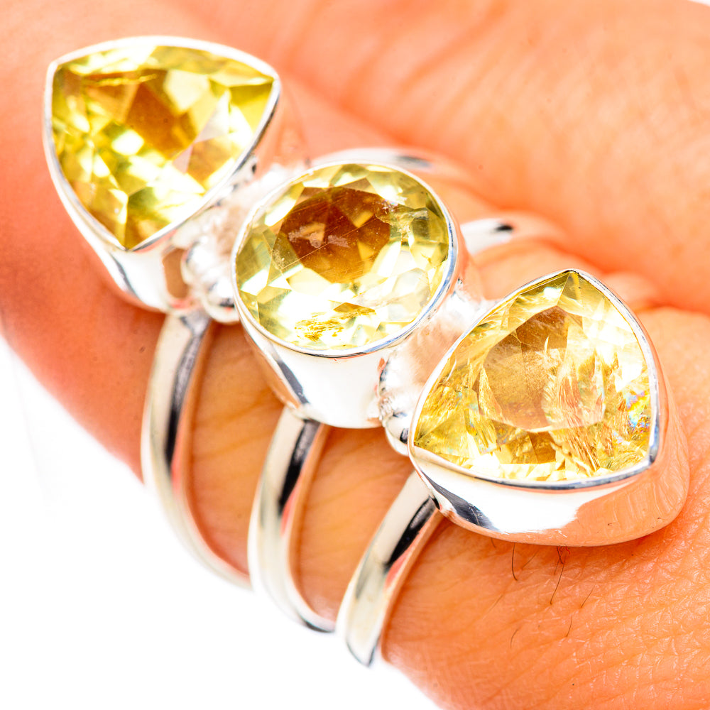 Citrine Rings handcrafted by Anasilvercos - RING125040