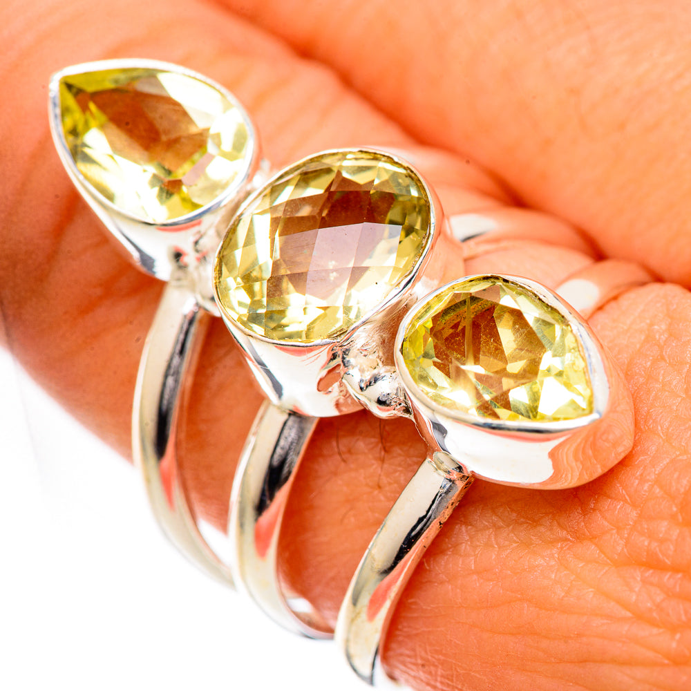 Citrine Rings handcrafted by Anasilvercos - RING125041