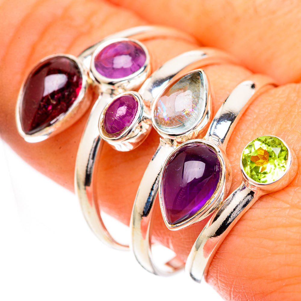 Amethyst Rings handcrafted by Anasilvercos - RING125061