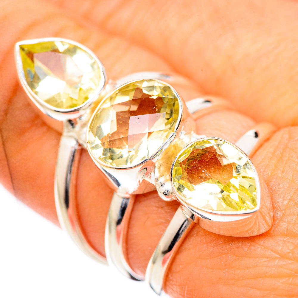 Citrine Rings handcrafted by Anasilvercos - RING125066