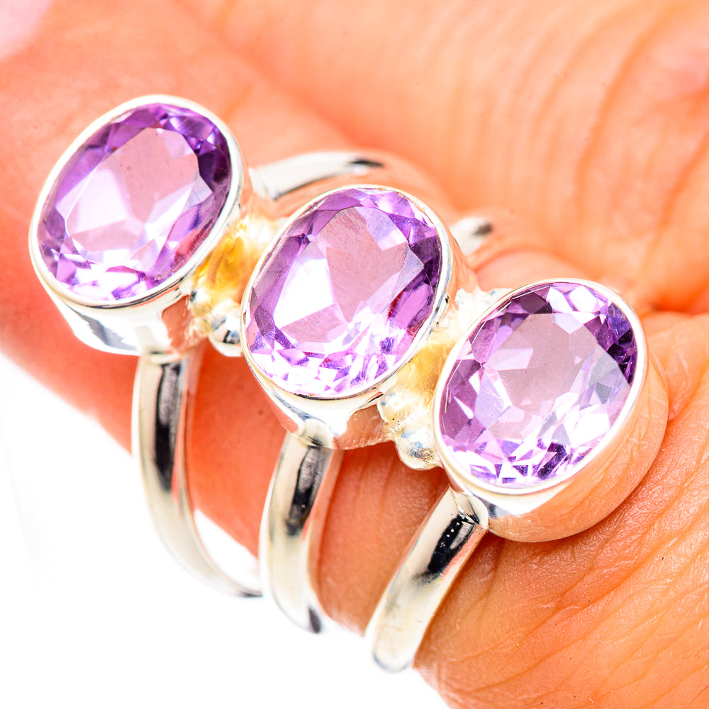 Amethyst Rings handcrafted by Anasilvercos - RING125085