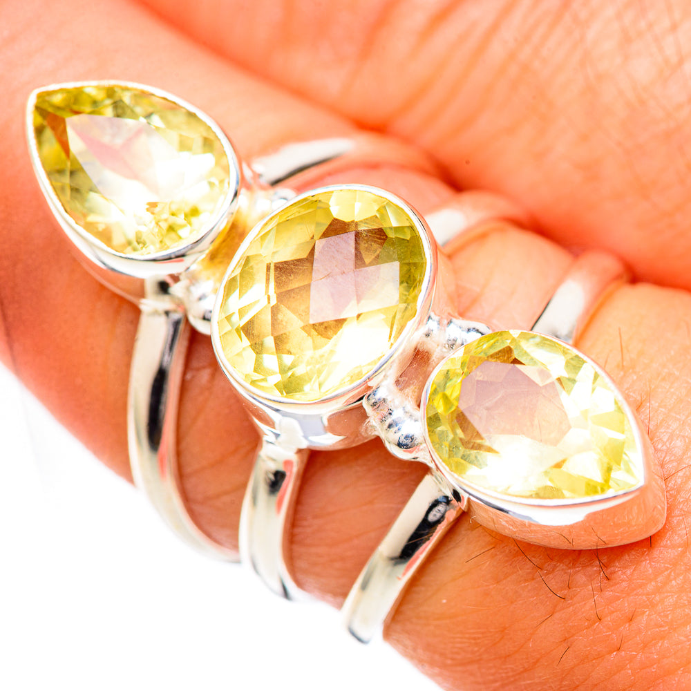 Citrine Rings handcrafted by Anasilvercos - RING125094