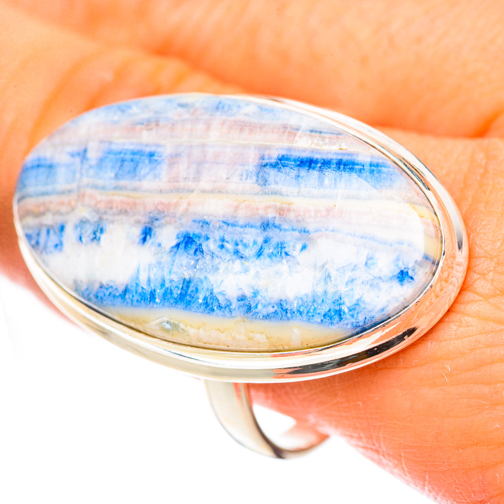 Blue Scheelite Rings handcrafted by Anasilvercos - RING125120