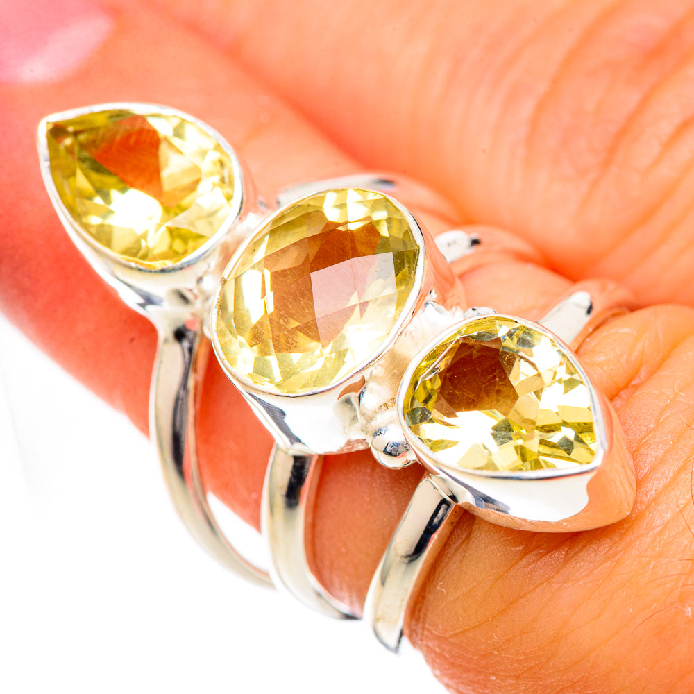 Citrine Rings handcrafted by Anasilvercos - RING125138
