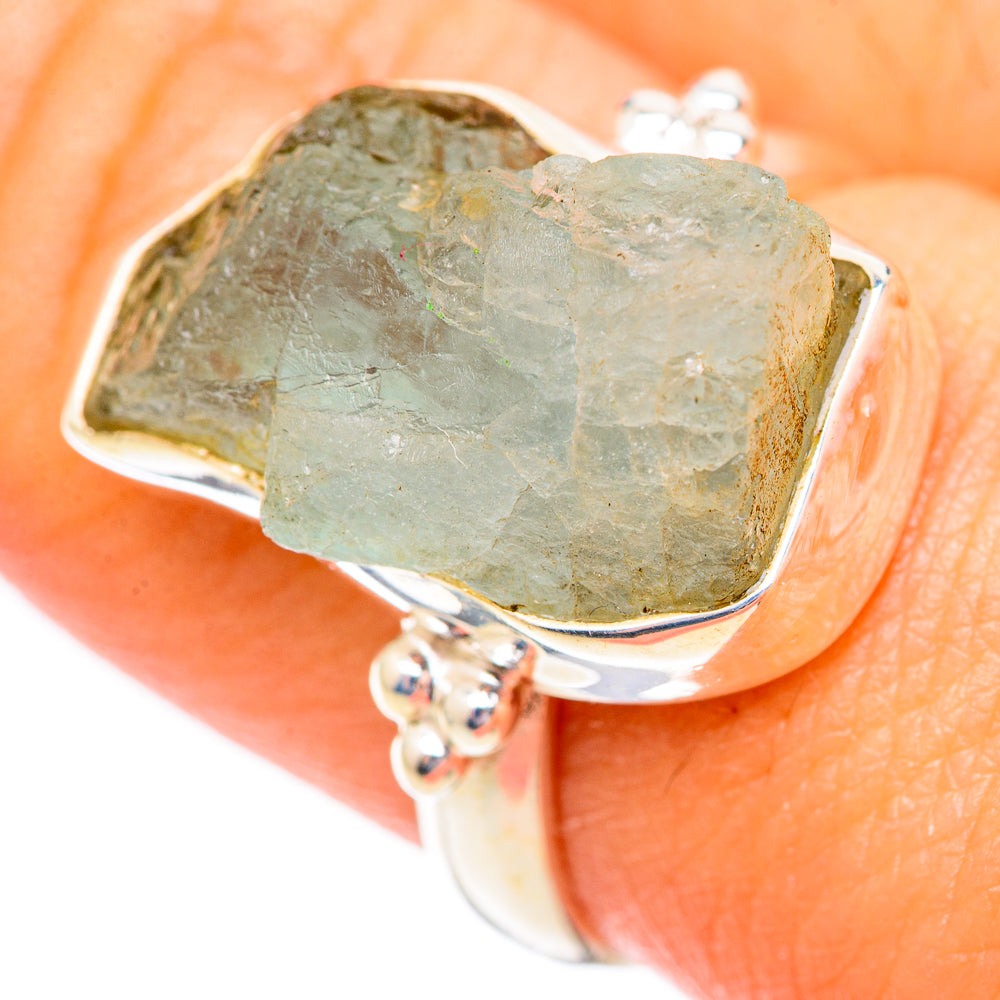 Aquamarine Rings handcrafted by Anasilvercos - RING125147