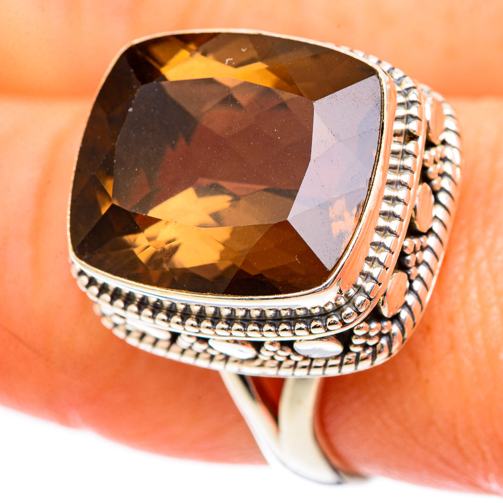 Smoky Quartz Rings handcrafted by Anasilvercos - RING125157