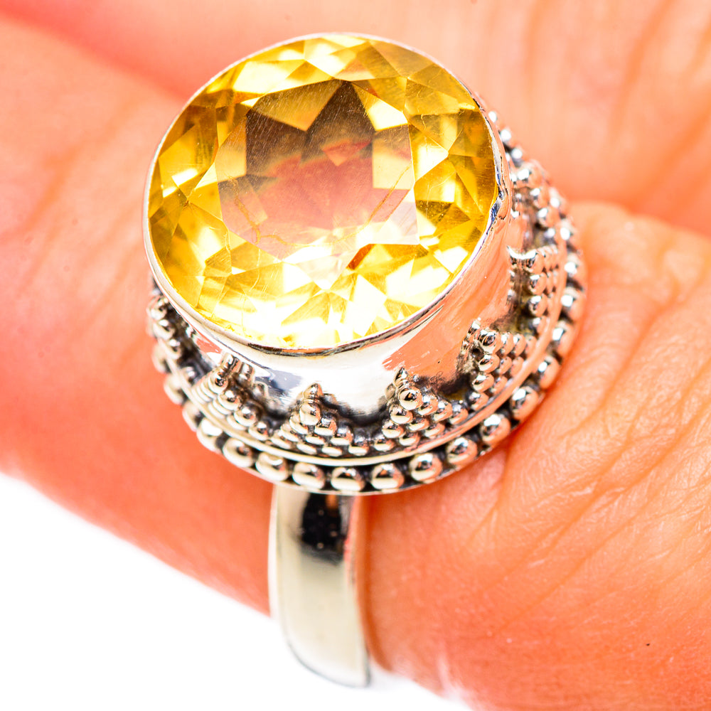 Citrine Rings handcrafted by Anasilvercos - RING125160