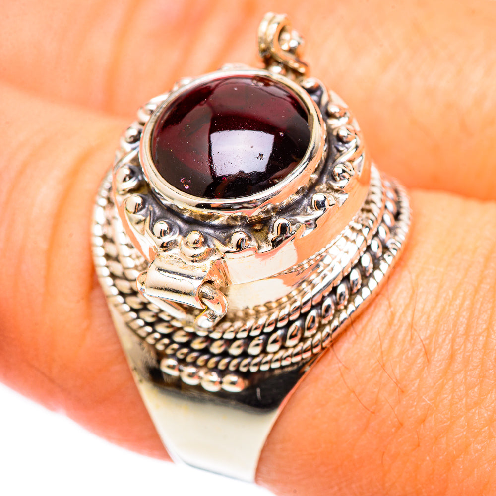 Garnet Rings handcrafted by Anasilvercos - RING125163