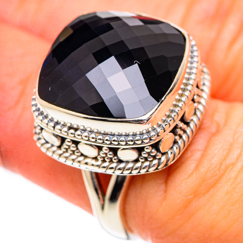 Black Onyx Rings handcrafted by Anasilvercos - RING125168