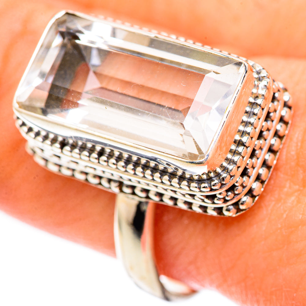 White Quartz Rings handcrafted by Anasilvercos - RING125169