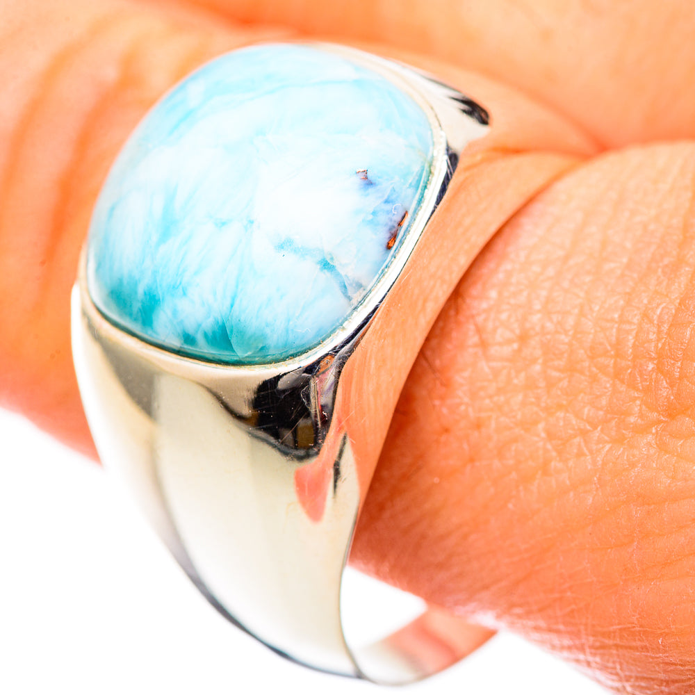 Larimar Rings handcrafted by Anasilvercos - RING125176