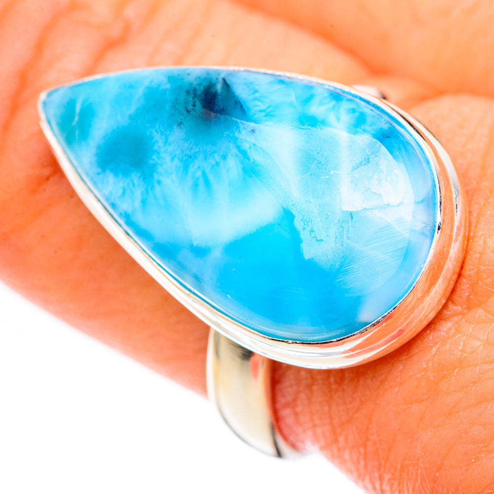 Larimar Rings handcrafted by Anasilvercos - RING125178
