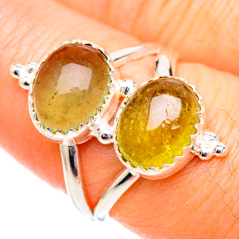 Prehnite Rings handcrafted by Anasilvercos - RING125184