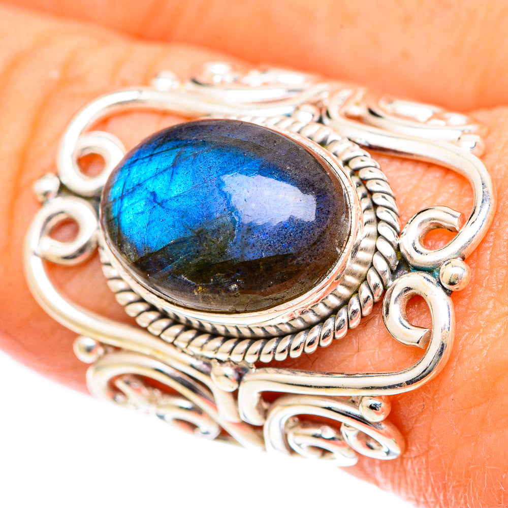 Labradorite Rings handcrafted by Anasilvercos - RING125211
