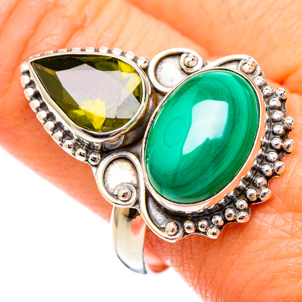 Malachite Rings handcrafted by Anasilvercos - RING125213