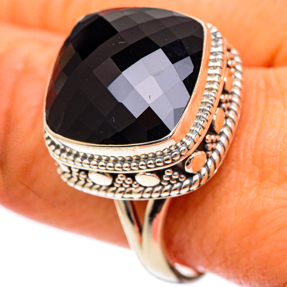 Black Onyx Rings handcrafted by Anasilvercos - RING125223