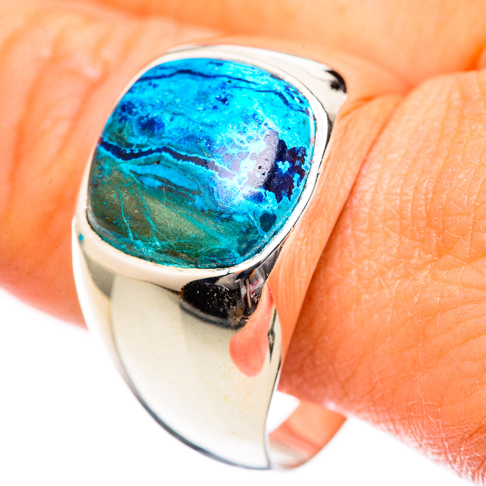 Chrysocolla Rings handcrafted by Anasilvercos - RING125230