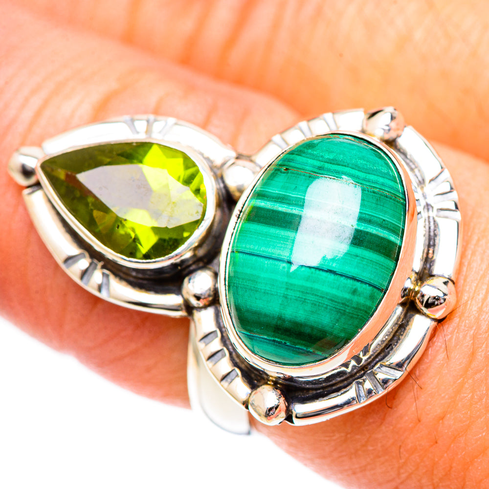 Malachite Rings handcrafted by Anasilvercos - RING125239
