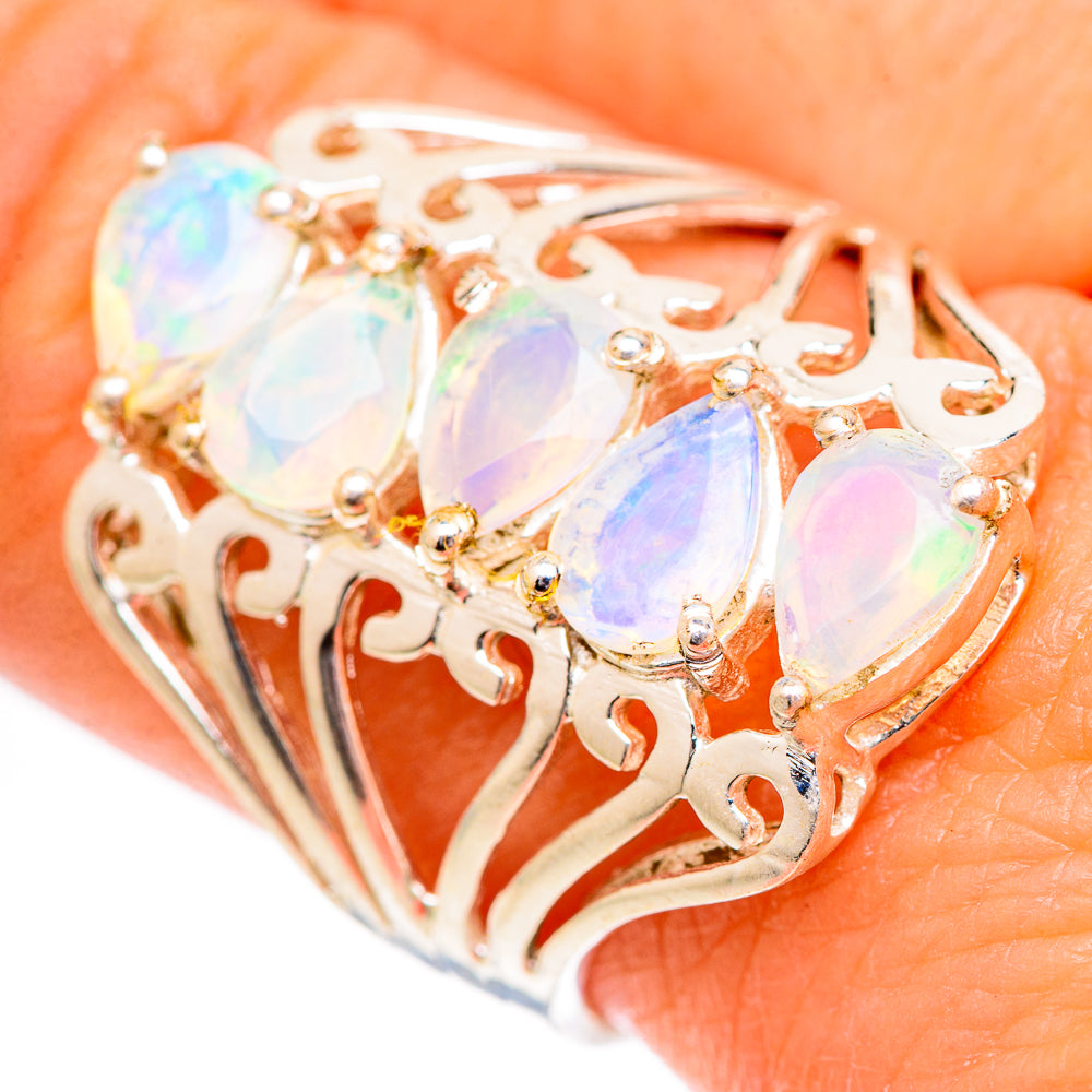 Ethiopian Opal Rings handcrafted by Anasilvercos - RING125249