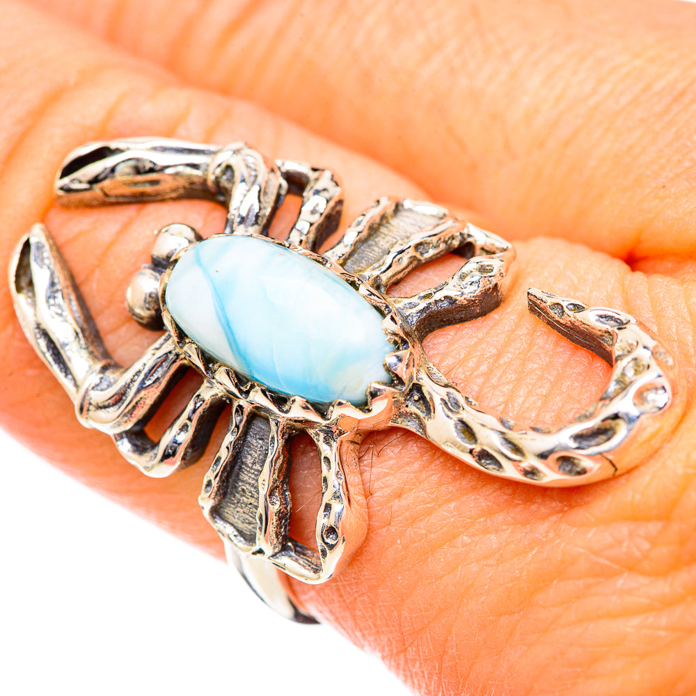 Larimar Rings handcrafted by Anasilvercos - RING125256