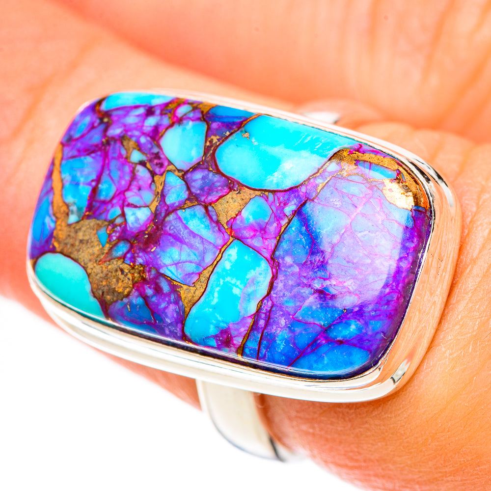 Rainbow Moonstone Rings handcrafted by Anasilvercos - RING125262
