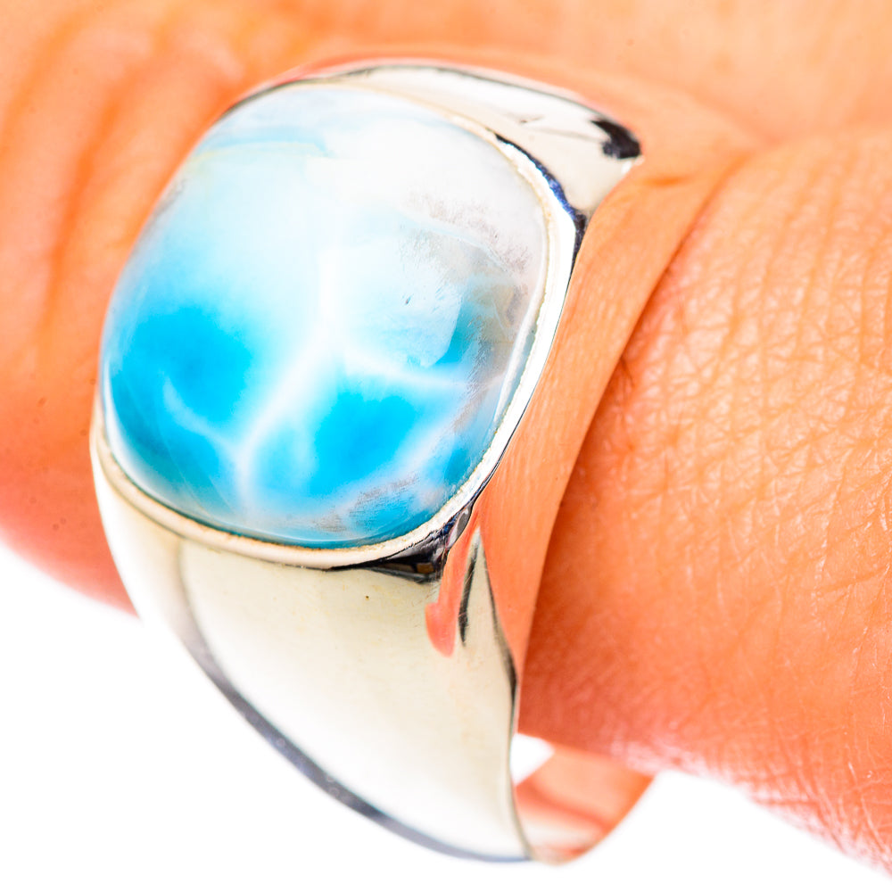 Larimar Rings handcrafted by Anasilvercos - RING125270
