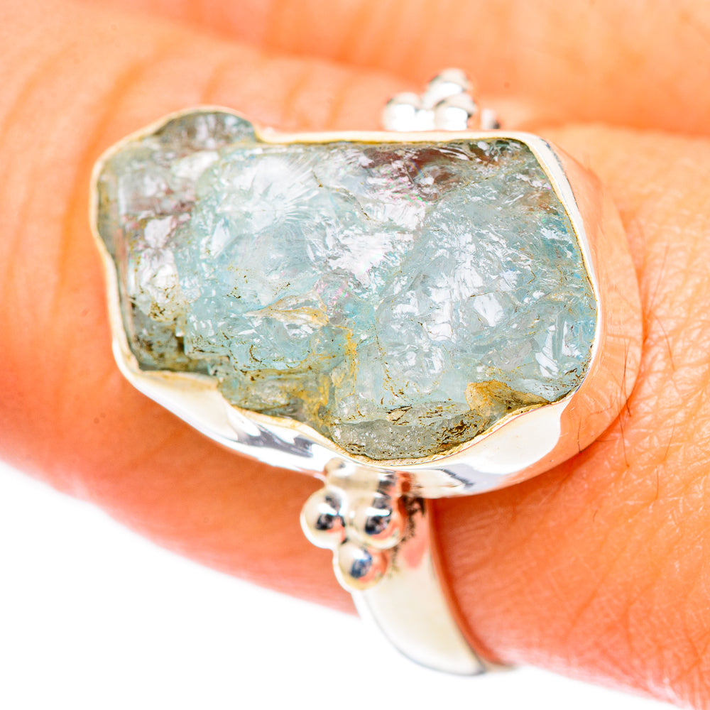 Aquamarine Rings handcrafted by Anasilvercos - RING125271