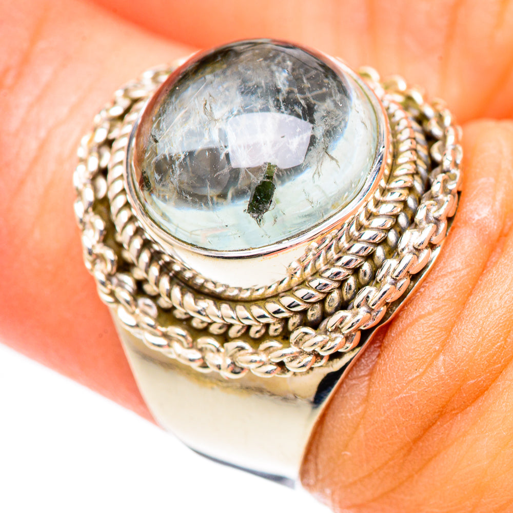 Aquamarine Rings handcrafted by Anasilvercos - RING125274